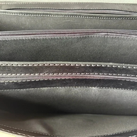 Vintage Black Leather Briefcase
